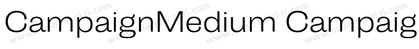 CampaignMedium CampaignBold字体转换